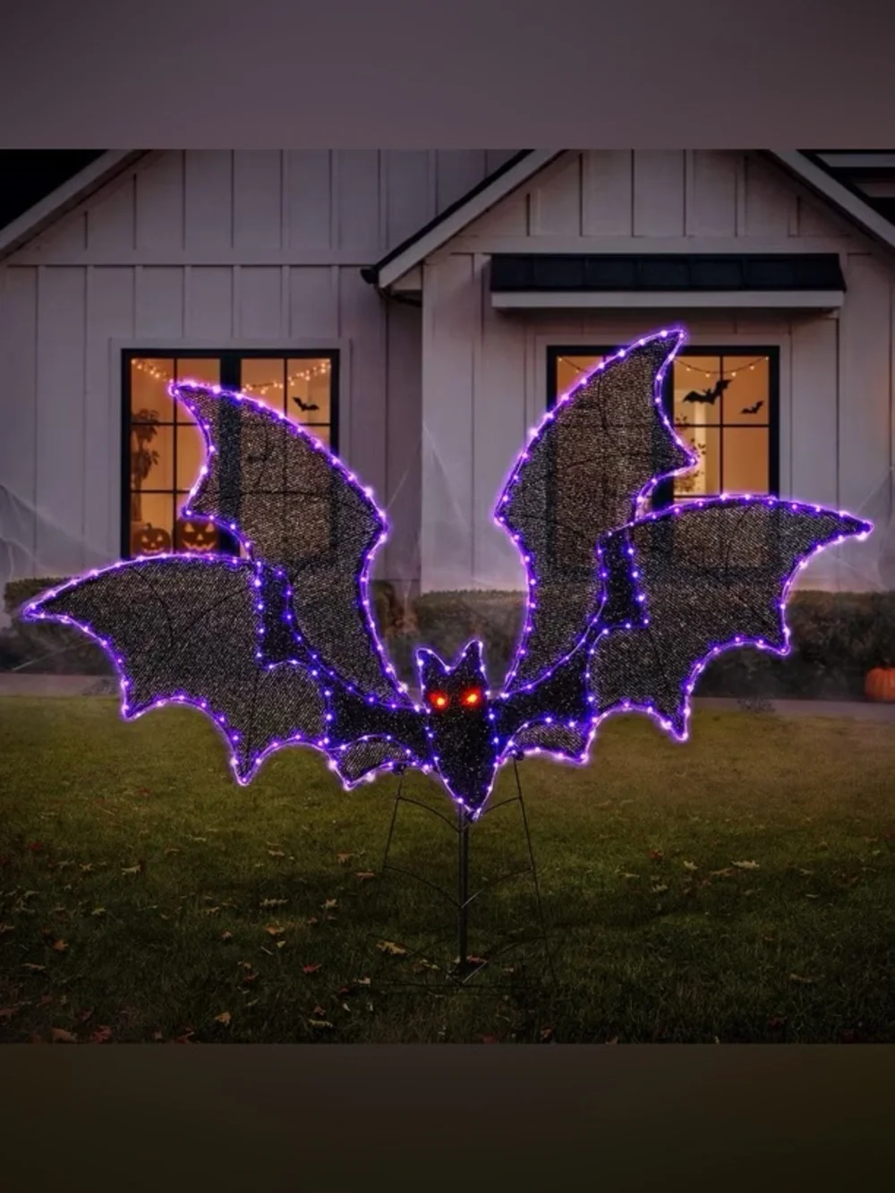 Pre-Lit Halloween Bat